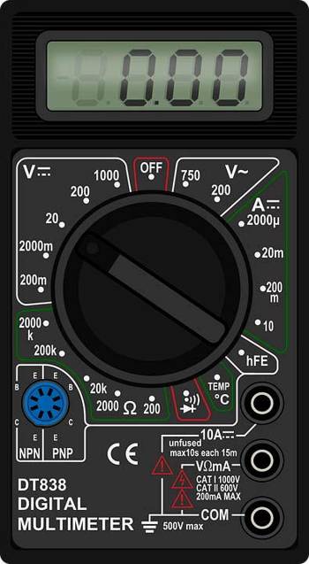 Digitalni multimetar dt-838