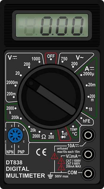 Digitalni multimetar DT-838