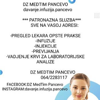 DAVANJE INFUZIJA PANCEVO