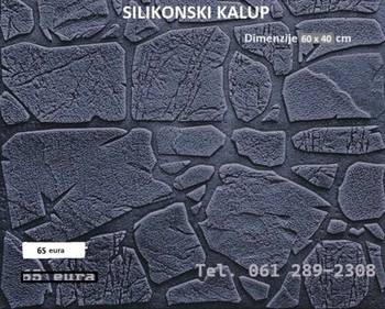 Silikonski kalupi za štampani beton