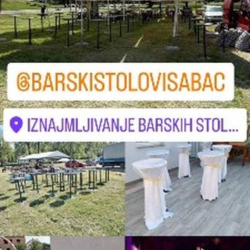 Iznajmljivanje barskih stolova i pagoda