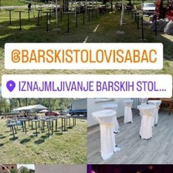 Iznajmljivanje barskih stolova i pagoda