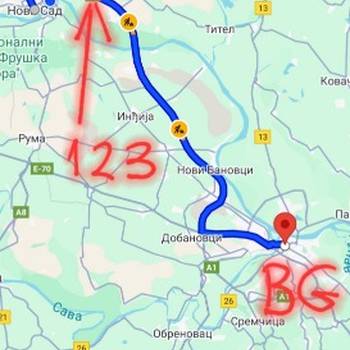 Auto put Novi Sad Beograd zemljiste plac