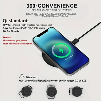 Bežični brzi punjač za mobilne telefone