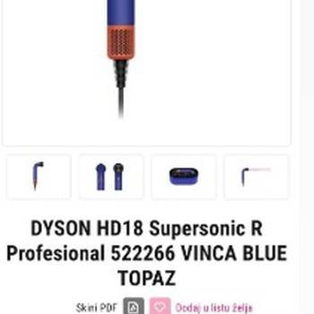 DYSON HD18 supersonic profesionalni fen za kosu