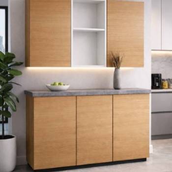 Moderna kuhinja od medijapana i univera