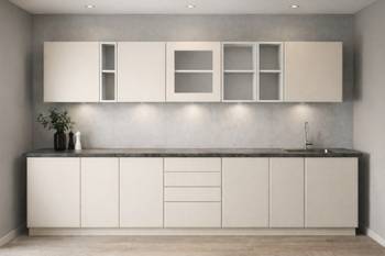 Moderna kuhinja od medijapana i univera