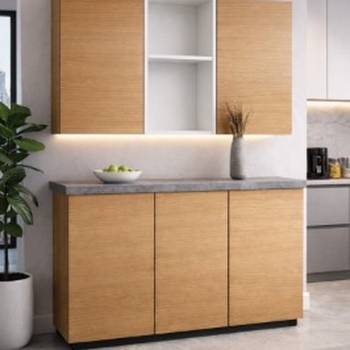 Moderna kuhinja od medijapana i univera