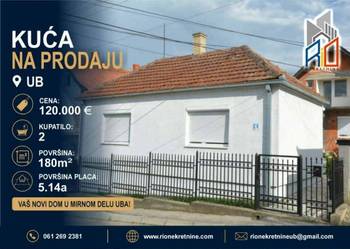 Na prodaju useljive 2 kuće u mirnom delu Uba